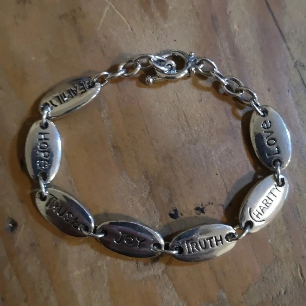 Heavy 925 charm bracelet